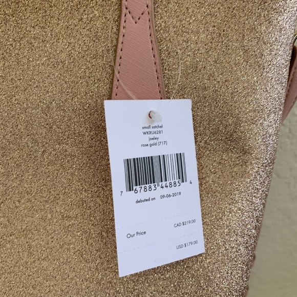 NWT Kate Spade Joeley Small Satchel Crossbody Gold - Picture 5 of 8